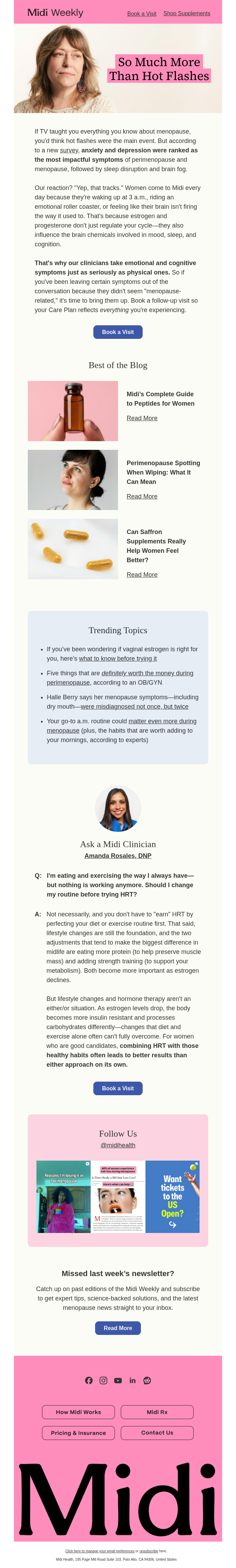 Midi email snapshot