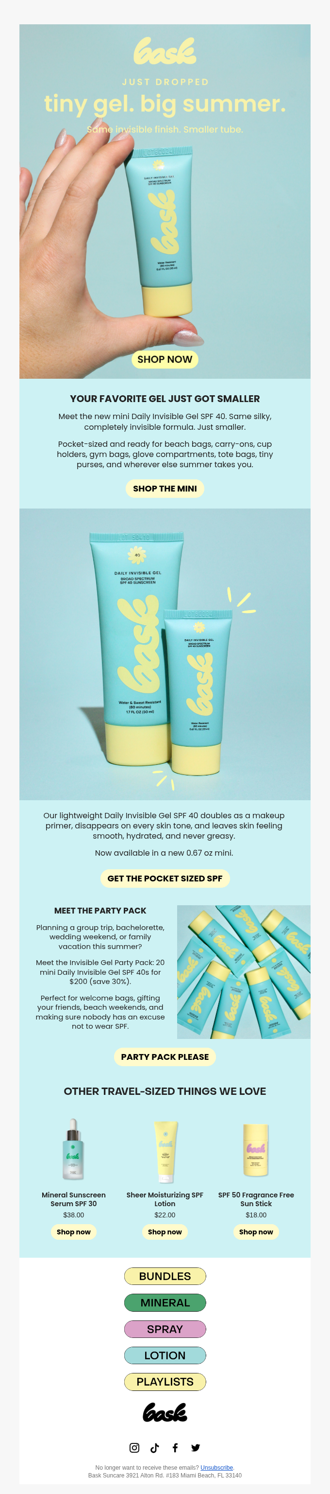 bask email snapshot