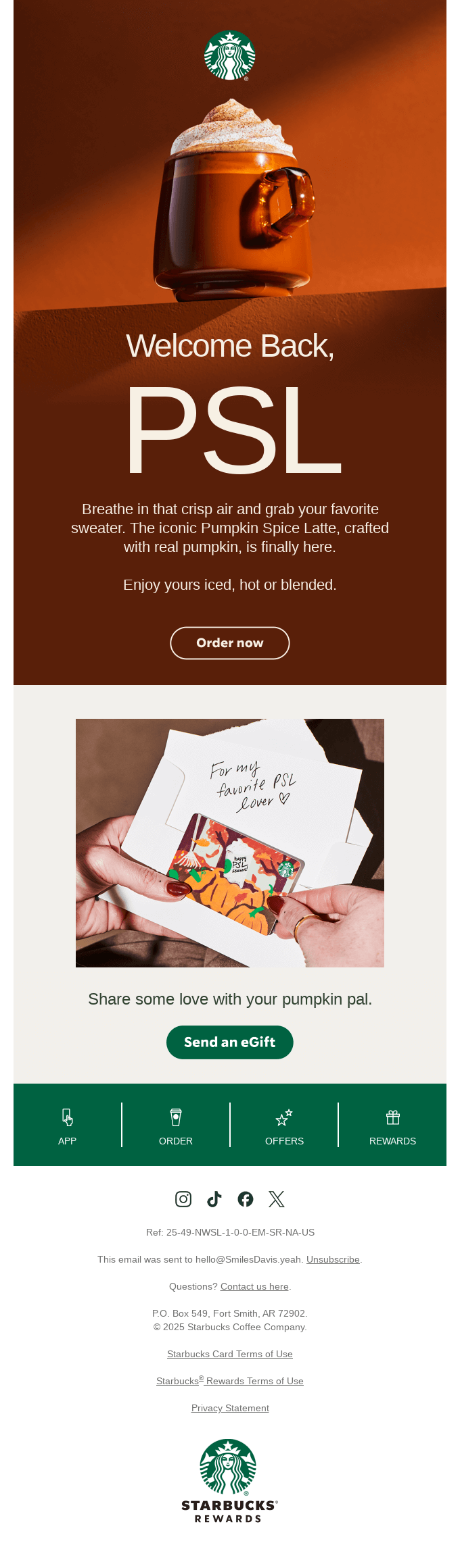 Ring email snapshot