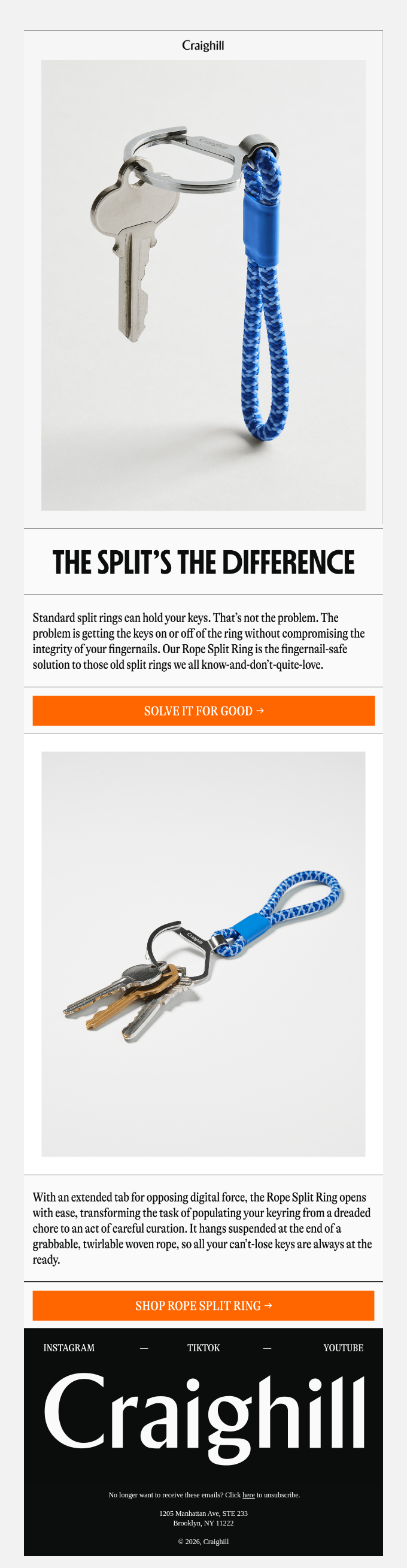 Craighill email snapshot